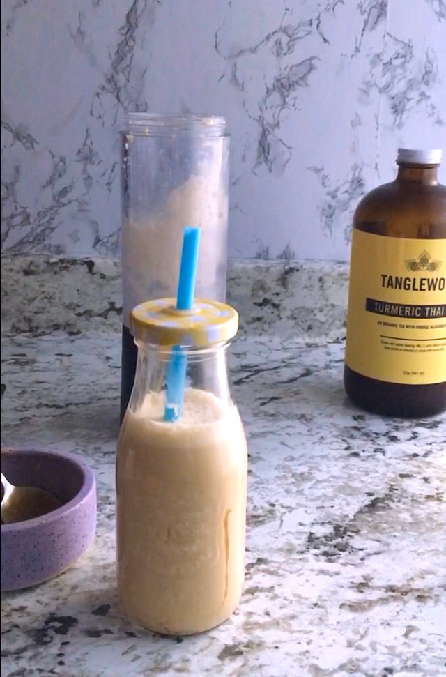 Turmeric Thai Tea Caramel Milkshake