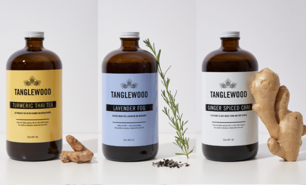 A set of Lavender Fog, Turmeric Tea and Ginger Spiced Chai